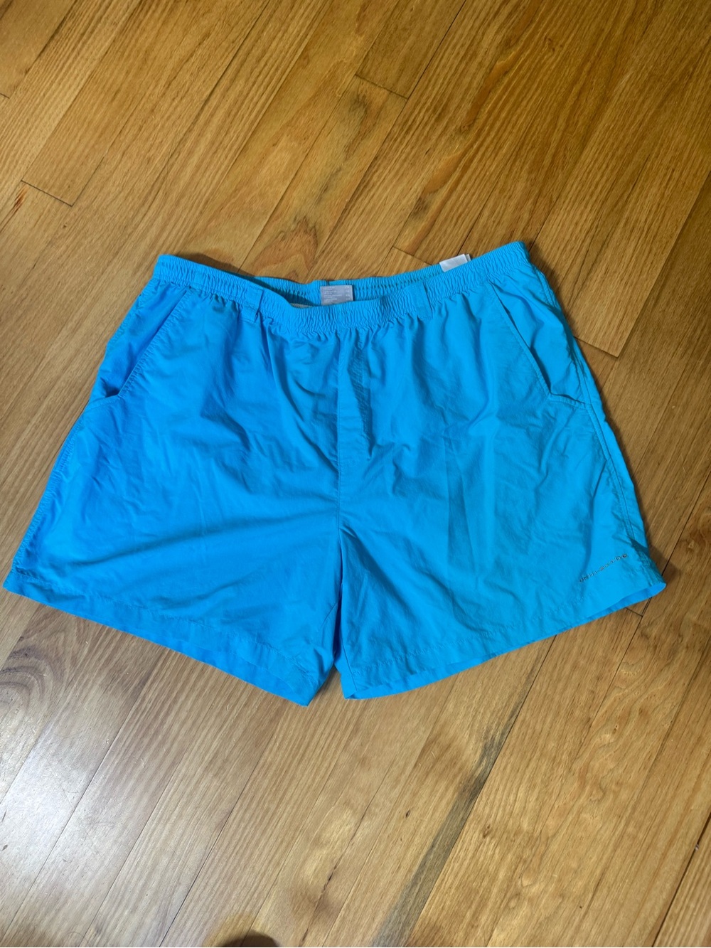 Columbia Men’s PFG Backcast 6” Omni-Shade Teal Drawstring Swim Shorts Size XXL